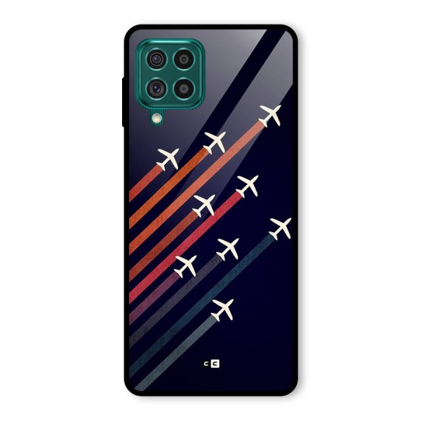 Flying Planes Glass Back Case for Galaxy F62