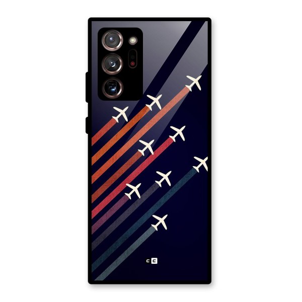 Flying Planes Glass Back Case for Galaxy Note 20 Ultra