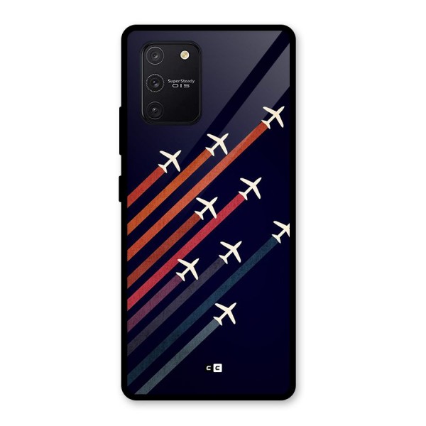 Flying Planes Glass Back Case for Galaxy S10 Lite