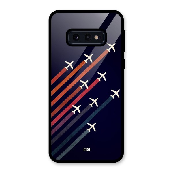 Flying Planes Glass Back Case for Galaxy S10e