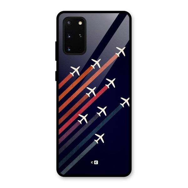 Flying Planes Glass Back Case for Galaxy S20 Plus