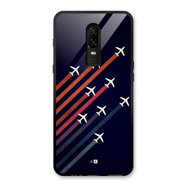 Flying Planes Glass Back Case for OnePlus 6