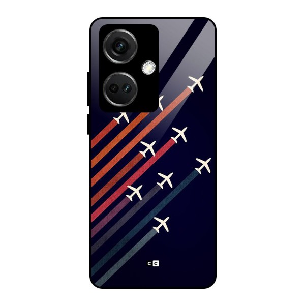 Flying Planes Glass Back Case for OnePlus Nord CE 3 5G