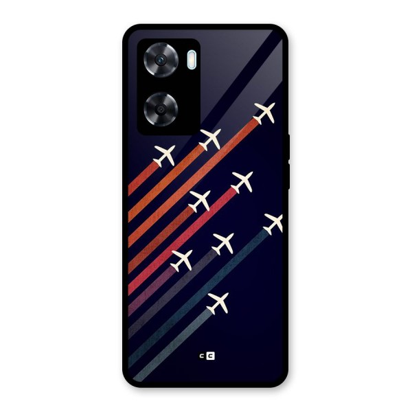 Flying Planes Glass Back Case for Oppo A77s