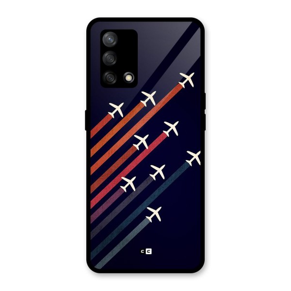 Flying Planes Glass Back Case for Oppo F19