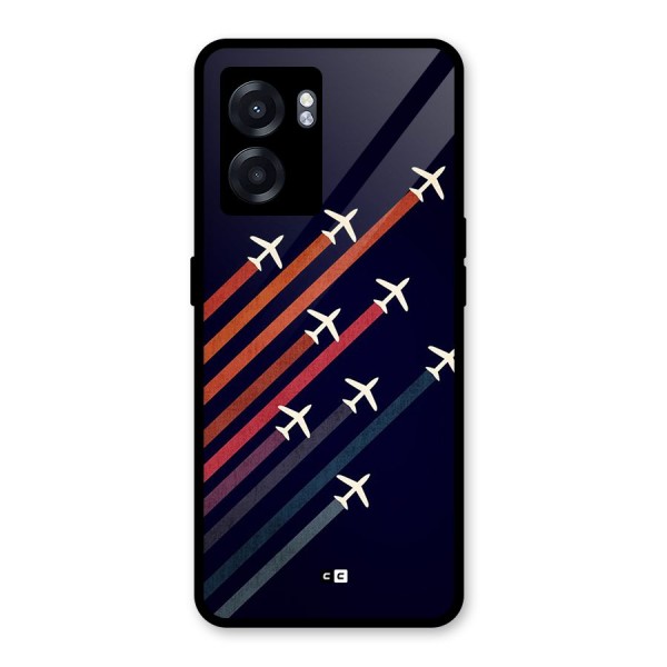 Flying Planes Glass Back Case for Oppo K10 (5G)