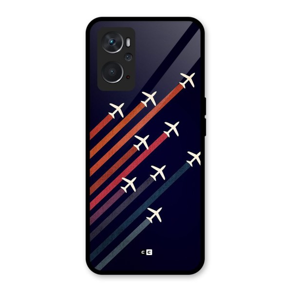 Flying Planes Glass Back Case for Oppo K10 4G