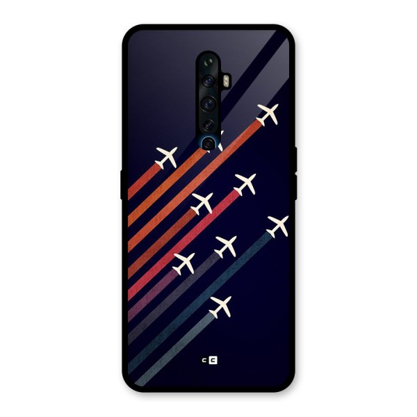 Flying Planes Glass Back Case for Oppo Reno2 Z