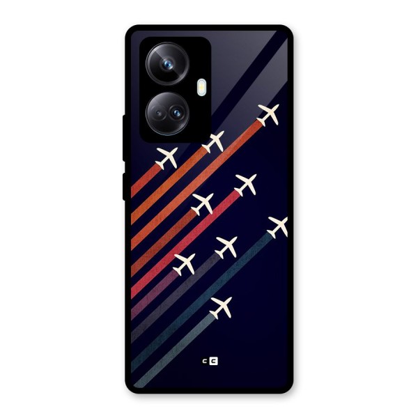 Flying Planes Glass Back Case for Realme 10 Pro Plus