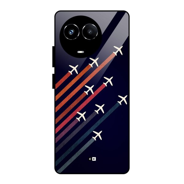 Flying Planes Glass Back Case for Realme 11X