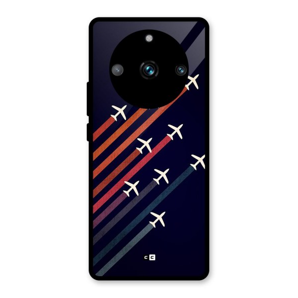 Flying Planes Glass Back Case for Realme 11 Pro