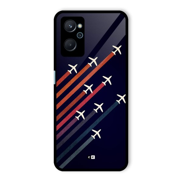 Flying Planes Glass Back Case for Realme 9i