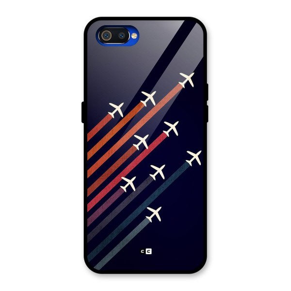 Flying Planes Glass Back Case for Realme C2