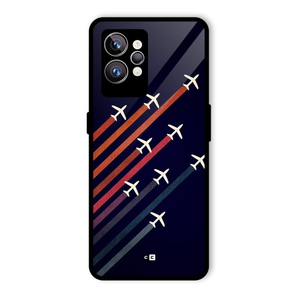 Flying Planes Glass Back Case for Realme GT2 Pro