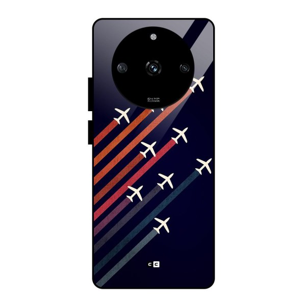 Flying Planes Glass Back Case for Realme Narzo 60 5G