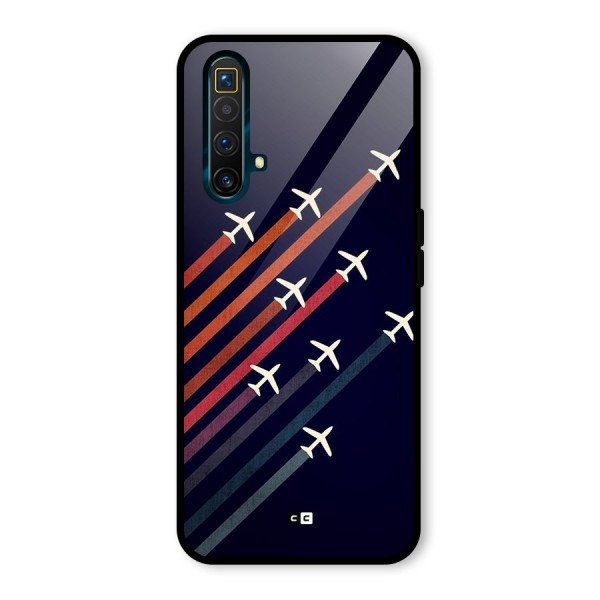 Flying Planes Glass Back Case for Realme X3 SuperZoom