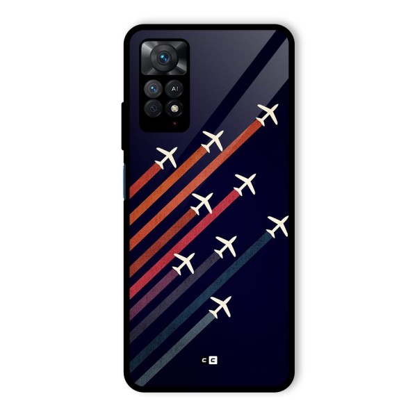 Flying Planes Glass Back Case for Redmi Note 11 Pro