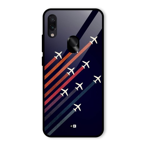 Flying Planes Glass Back Case for Redmi Note 7