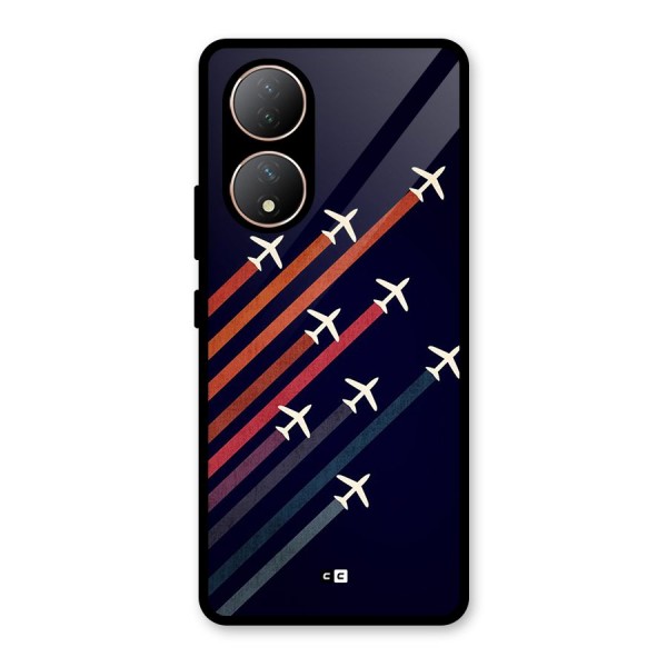 Flying Planes Glass Back Case for Vivo Y100A