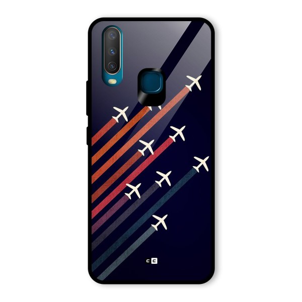 Flying Planes Glass Back Case for Vivo Y12