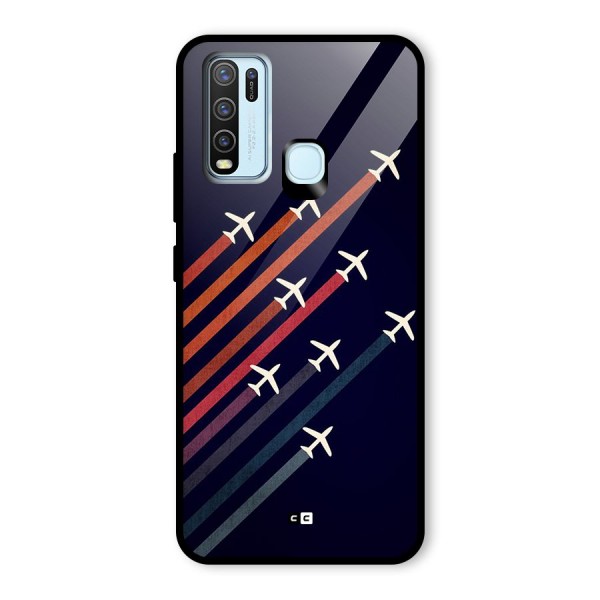 Flying Planes Glass Back Case for Vivo Y30