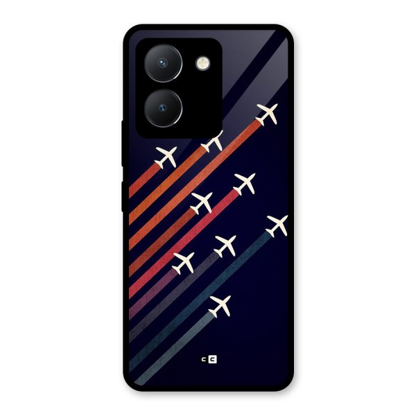 Flying Planes Glass Back Case for Vivo Y36