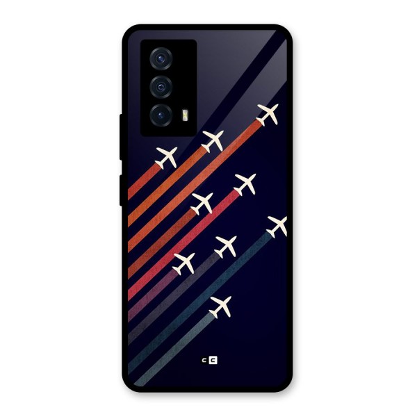 Flying Planes Glass Back Case for Vivo iQOO Z5