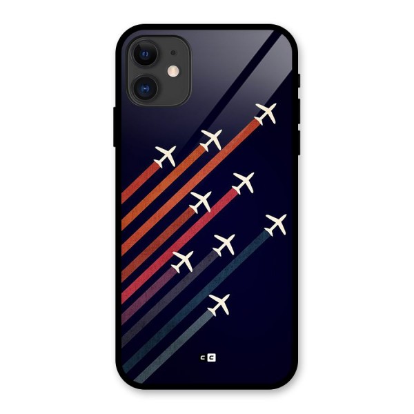 Flying Planes Glass Back Case for iPhone 11