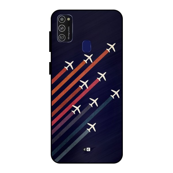 Flying Planes Metal Back Case for Galaxy M21