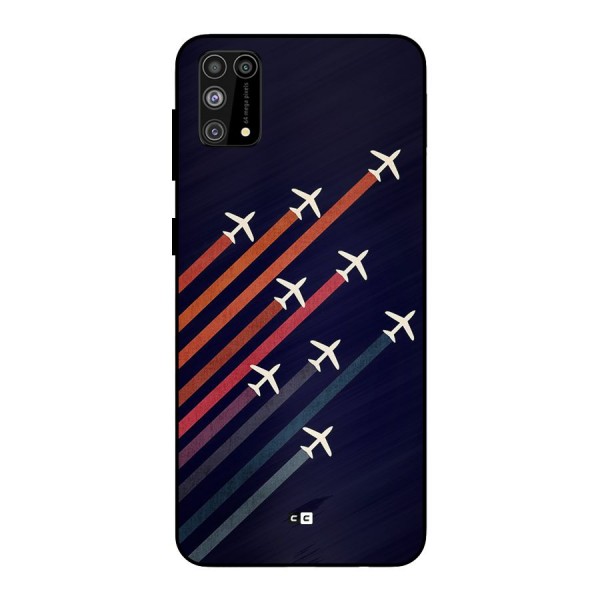 Flying Planes Metal Back Case for Galaxy M31