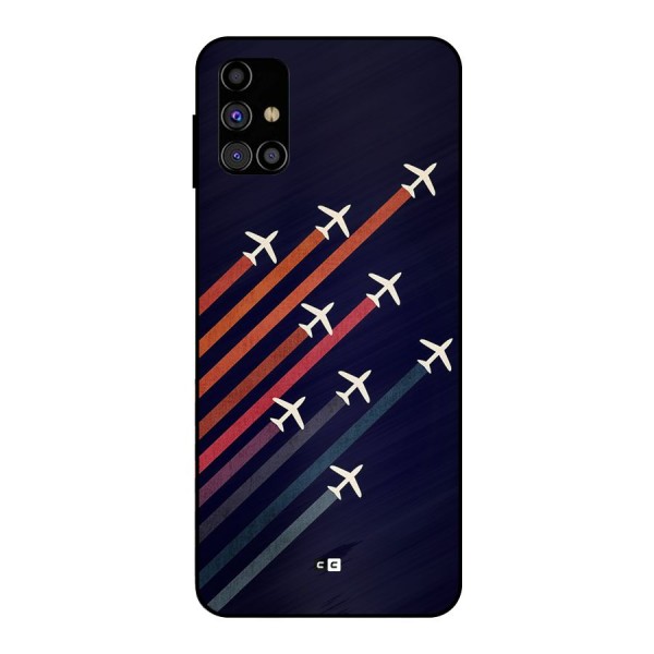 Flying Planes Metal Back Case for Galaxy M31s