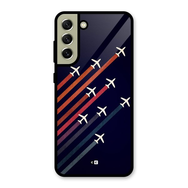Flying Planes Metal Back Case for Galaxy S21 FE 5G (2023)