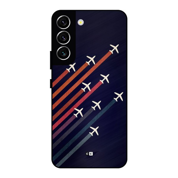 Flying Planes Metal Back Case for Galaxy S22 5G