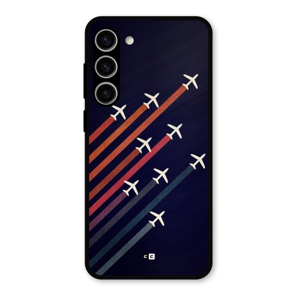 Flying Planes Metal Back Case for Galaxy S23 Plus