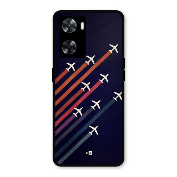 Flying Planes Metal Back Case for Oppo A57 2022