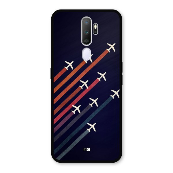 Flying Planes Metal Back Case for Oppo A9 (2020)