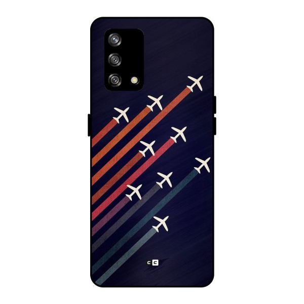 Flying Planes Metal Back Case for Oppo F19s