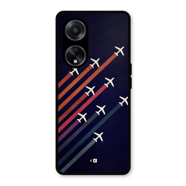 Flying Planes Metal Back Case for Oppo F23