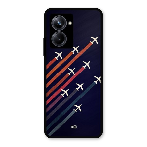 Flying Planes Metal Back Case for Realme 10 Pro