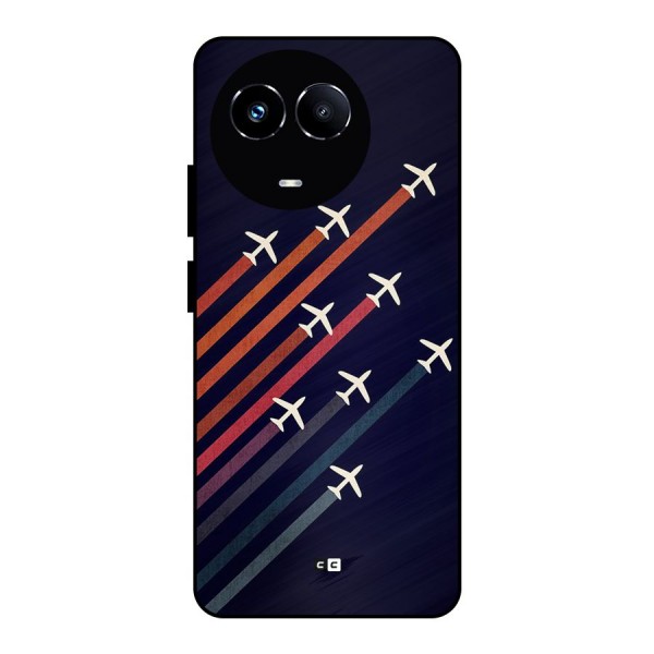 Flying Planes Metal Back Case for Realme 11 5G