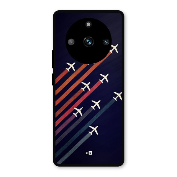 Flying Planes Metal Back Case for Realme 11 Pro