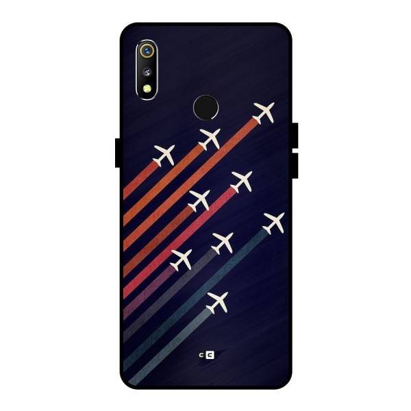 Flying Planes Metal Back Case for Realme 3