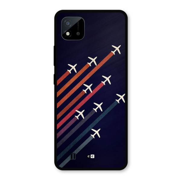 Flying Planes Metal Back Case for Realme C11 2021