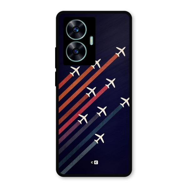 Flying Planes Metal Back Case for Realme C55