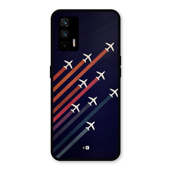 Flying Planes Metal Back Case for Realme GT 5G