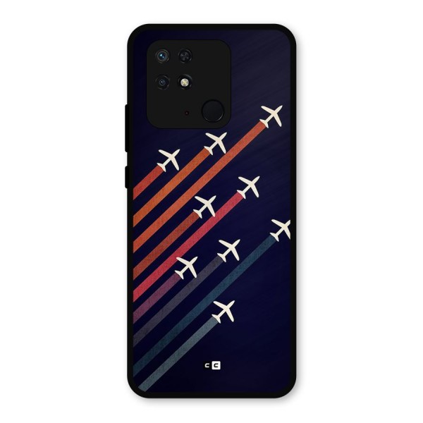 Flying Planes Metal Back Case for Redmi 10 Power