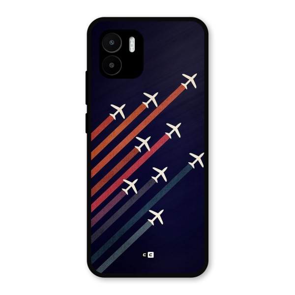 Flying Planes Metal Back Case for Redmi A2