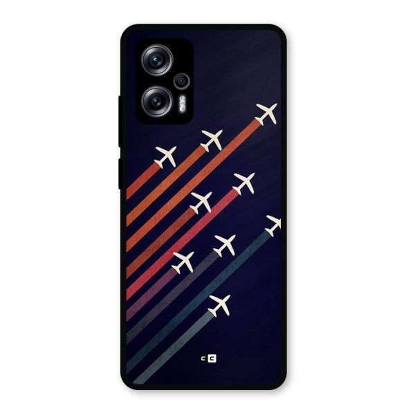 Flying Planes Metal Back Case for Redmi K50i