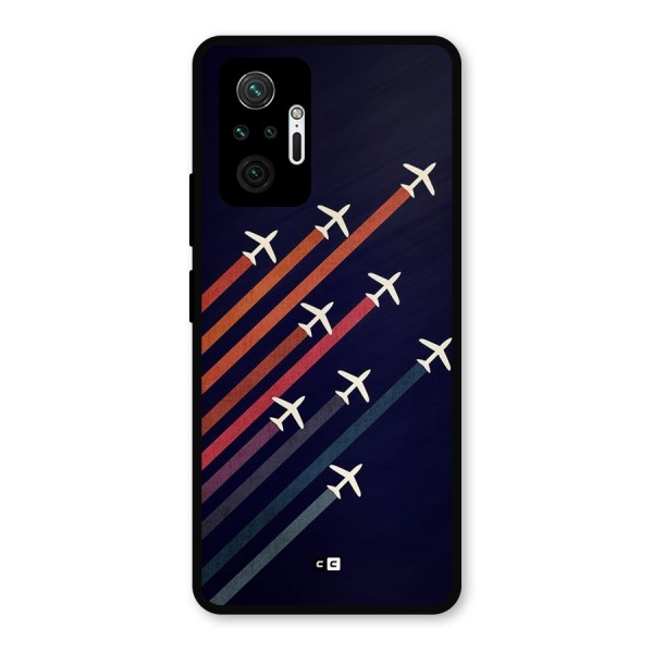 Flying Planes Metal Back Case for Redmi Note 10 Pro