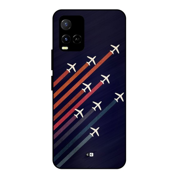 Flying Planes Metal Back Case for Vivo Y21